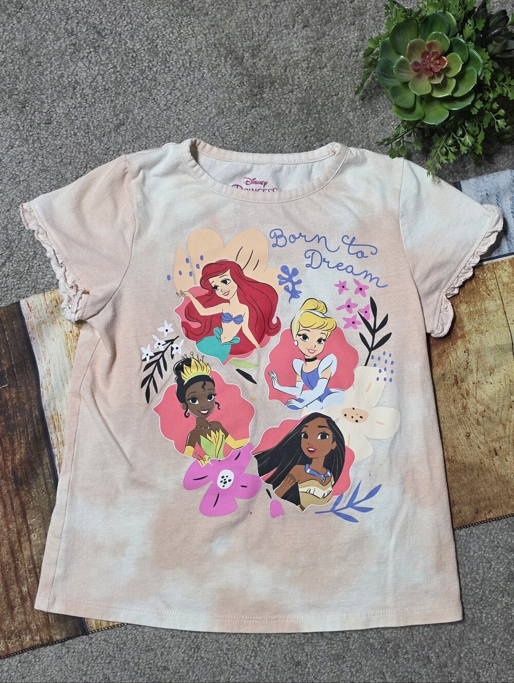 Disney Princess Born To Dream Girly Kids' Top Size 6